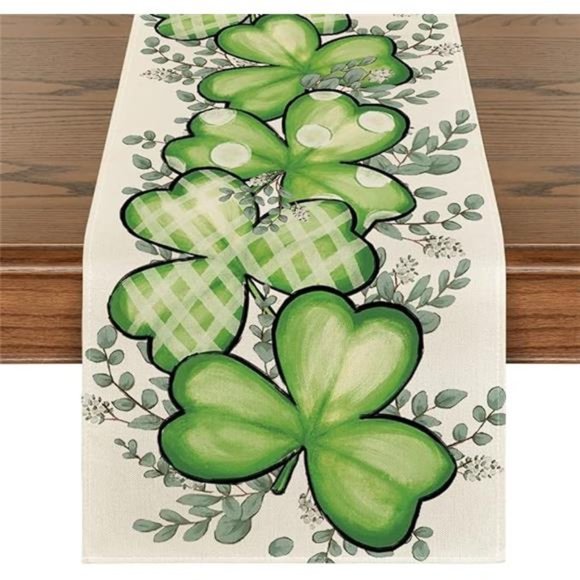 St.Patrick's Day Table Runner | Dining Table Runner for Home Decor 13x72 Inch - Picture 6 of 6